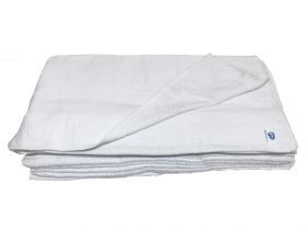 Terry Cloth White Cotton Cleaning Towels 16"x 27" 504 GSM  (12 PK)