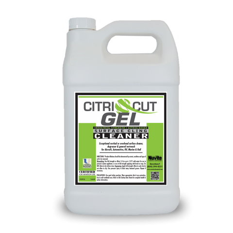 CitriCut Gel Industrial Strength, Citrus-Based Surface Cling Cleaner - Nuvite