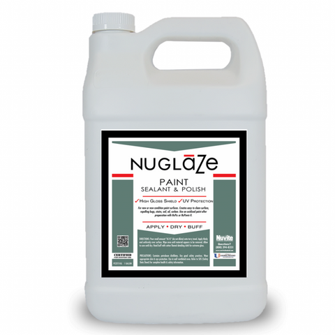 NuGlaze Paint Glosser & UV Protectant, w/PolyFluoro Sealant 1 Gallon - Nuvite