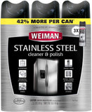 Weiman Stainless Steel Cleaner & Polish, 17oz. 3 pack