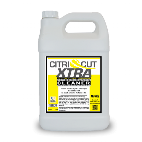 CitriCut XTRA Cleaner For Wetwash, Waterless Drywash Cleaner & Chemwipe- Nuvite