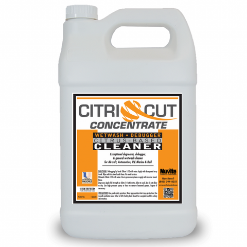 CitriCut Concentrate Wet Wash, Debugger and Citrus Based Cleaner- Nuvite