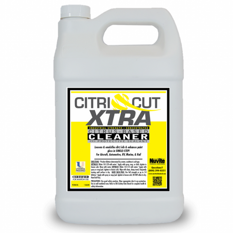 CitriCut XTRA Cleaner For Wetwash, Waterless Drywash Cleaner & Chemwipe- Nuvite